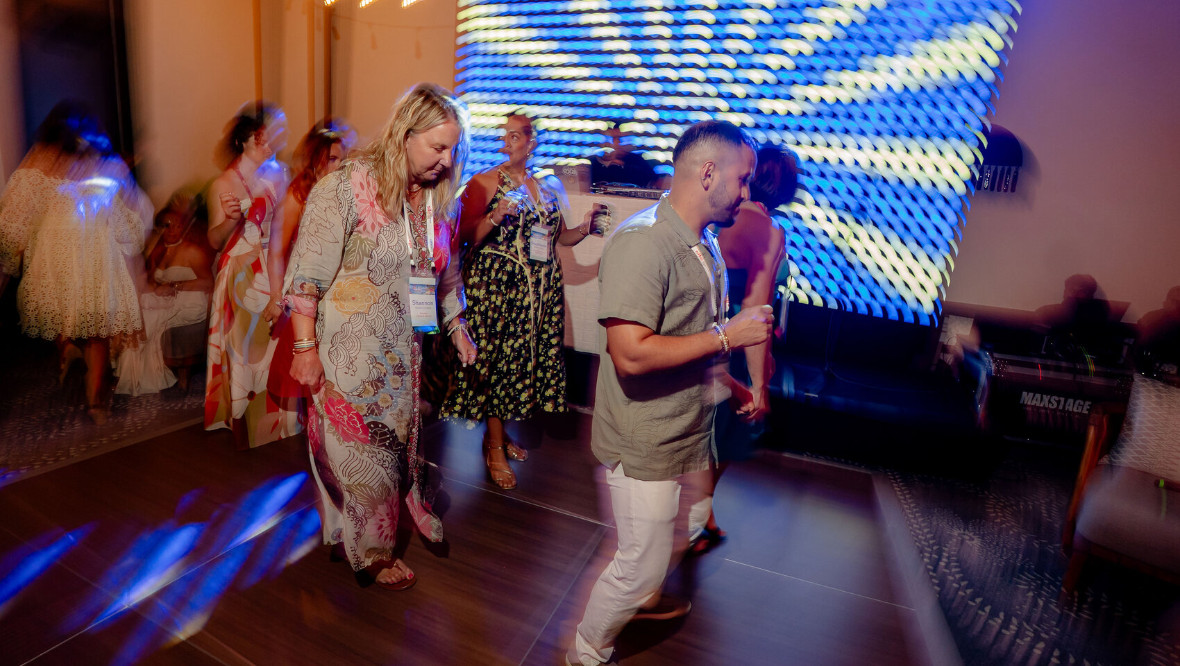 Guests dancing at Grand Roatan