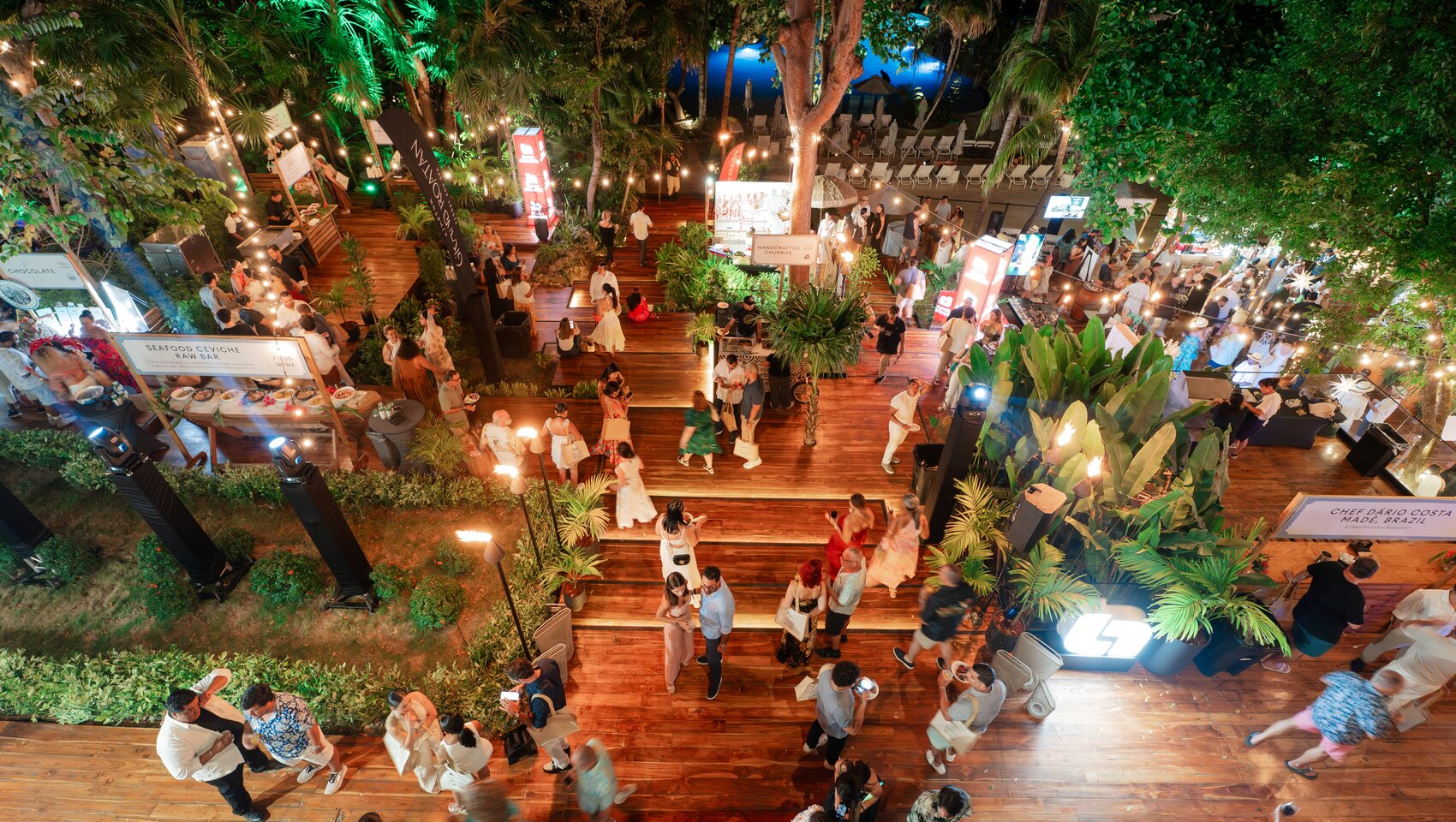Grand Roatan Food & Wine Festival from above