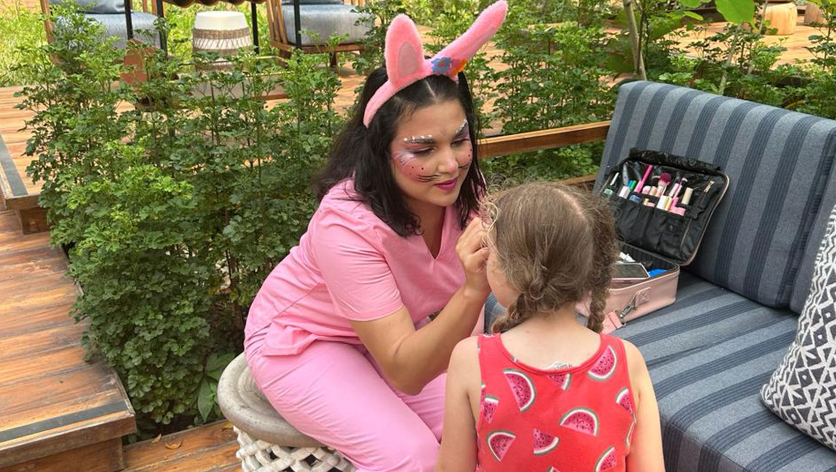 Easter Bunny Face Painting