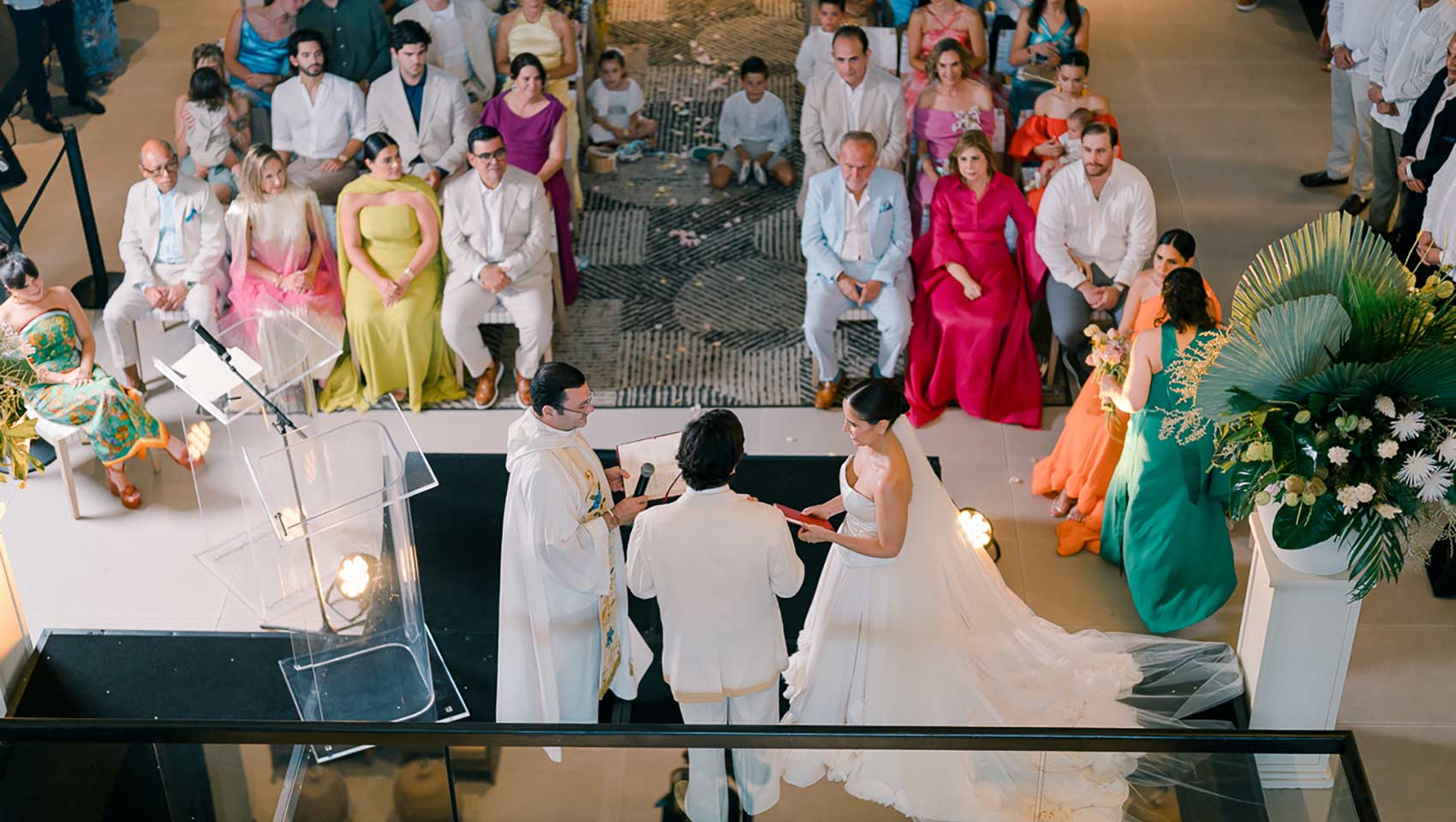 Wedding Ceremony at Kimpton Grand Roatan on Balcony