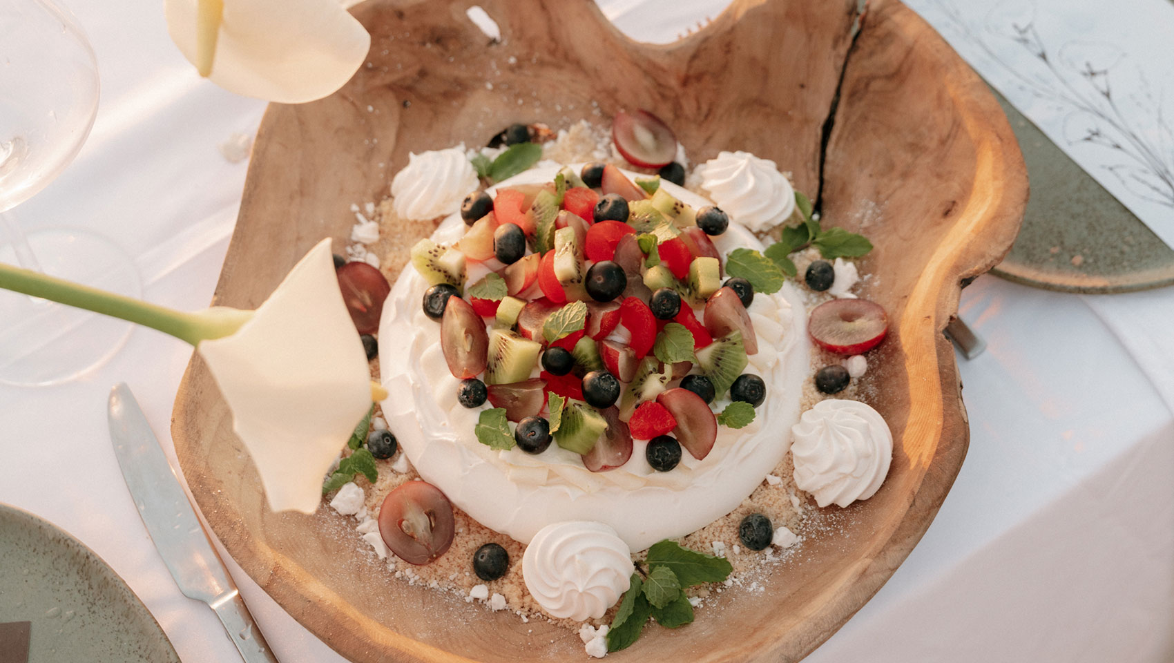 wedding reception food item at Kimpton Grand Roatan