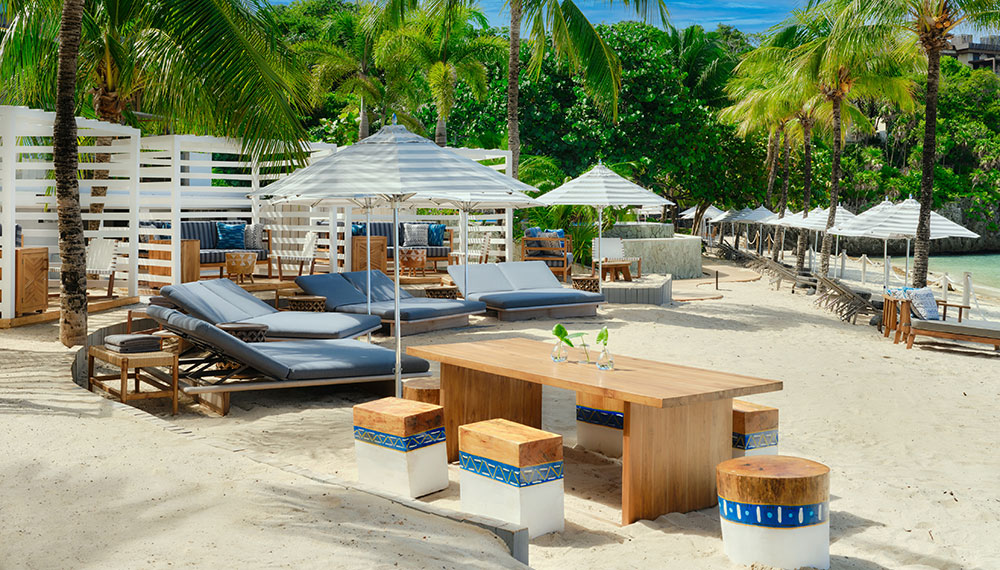 Beach Cabanas and seating