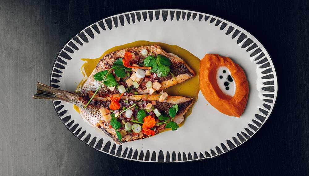 Fresh fish dish