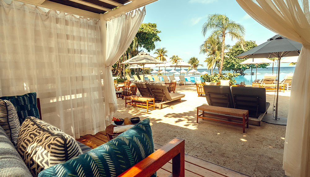 View from Pool Cabana Interior