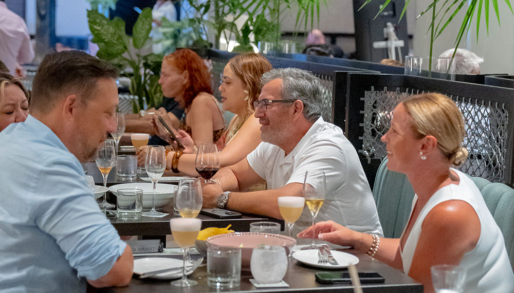 guests dining at Alera