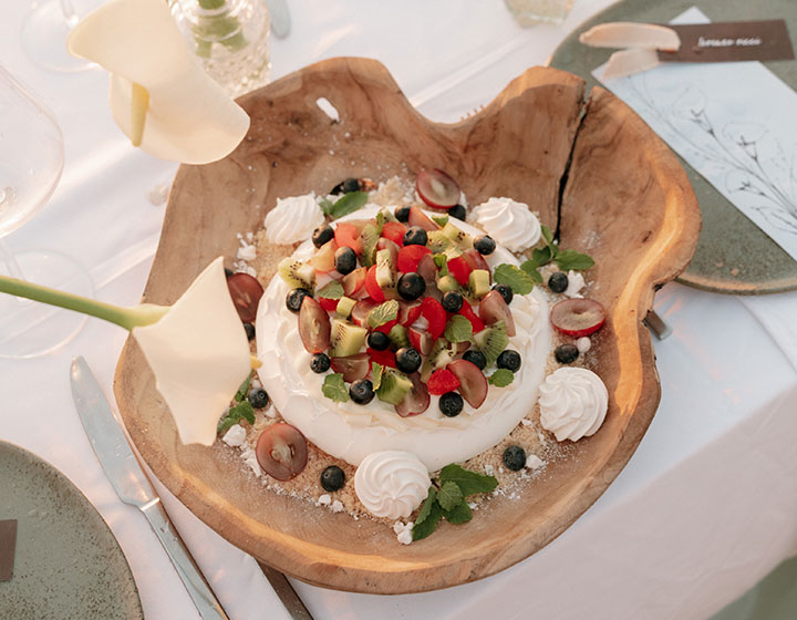 wedding reception food item at Kimpton Grand Roatan