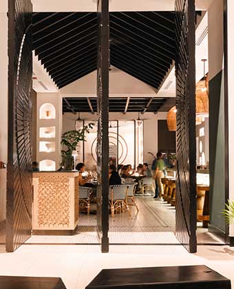 View of guests dining in Alera